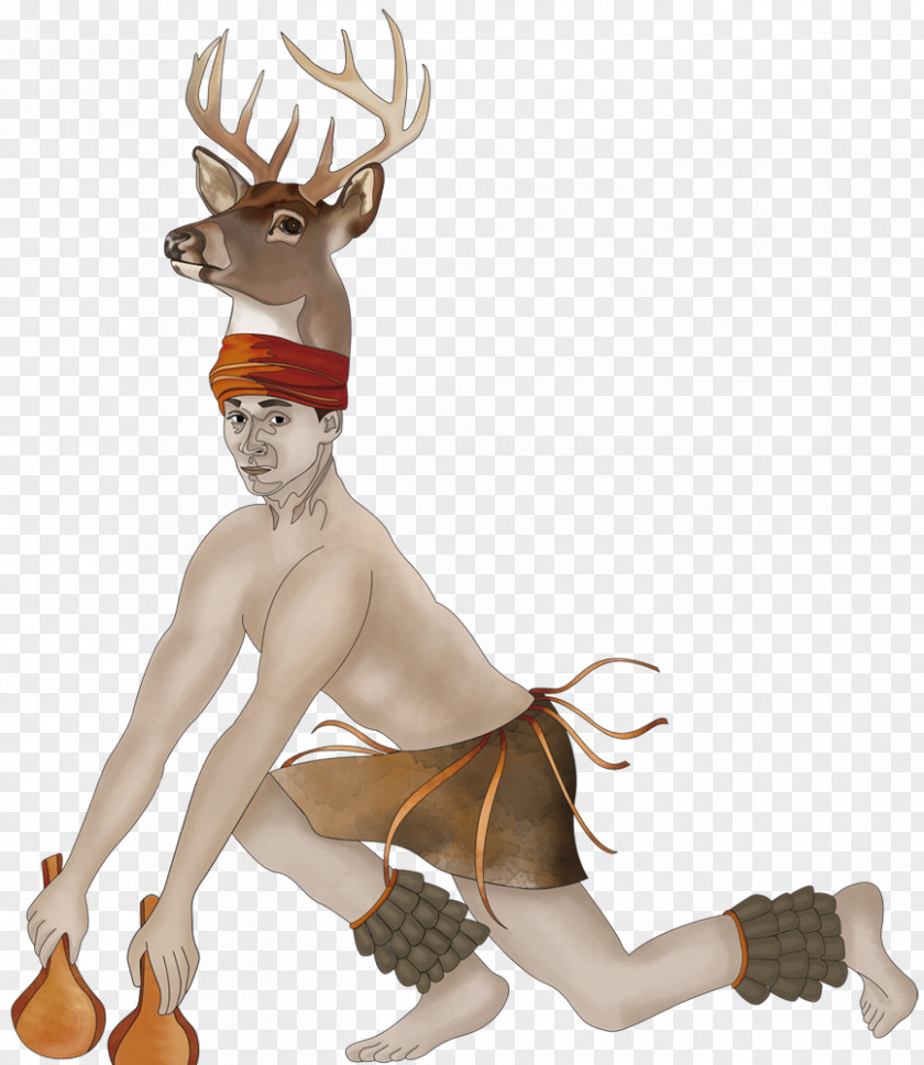 Reindeer Danza Del Venado Red Deer Dance Art PNG