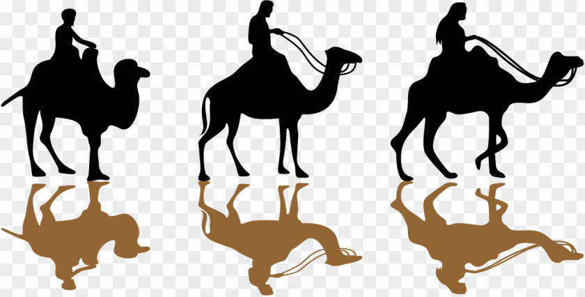 Vector Camel Silhouette Islam Ramadan Mosque Eid Mubarak Al-Fitr PNG