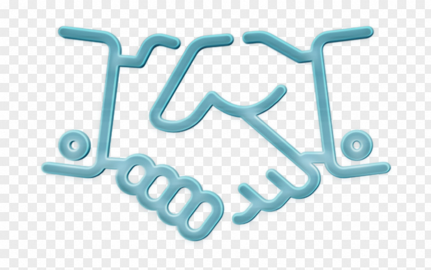 Aqua Logo Teamwork Icon Handshake Agreement PNG
