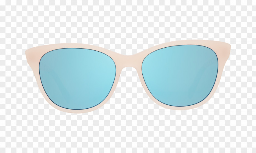 Azure Vision Care Glasses PNG