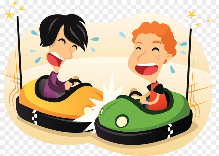 Happy Bumper Car Cars Illustration PNG