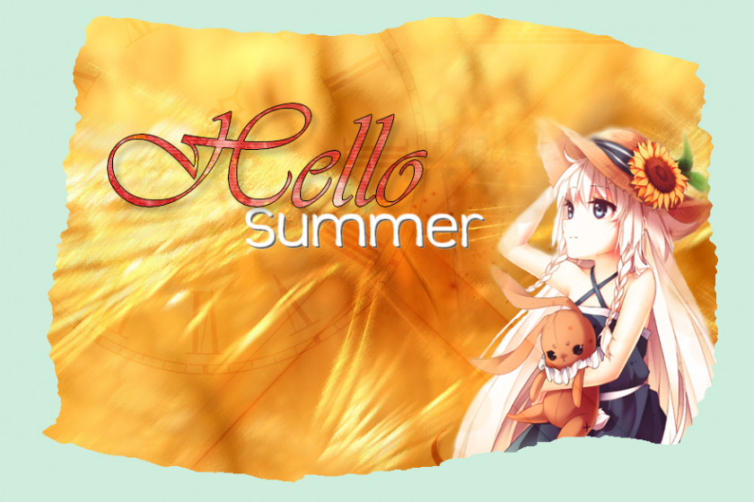 Hello Summer Desktop Wallpaper Character Computer PNG