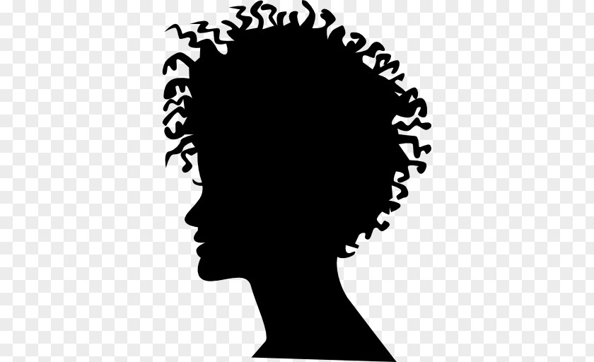 Long Hair Silhouette Woman PNG