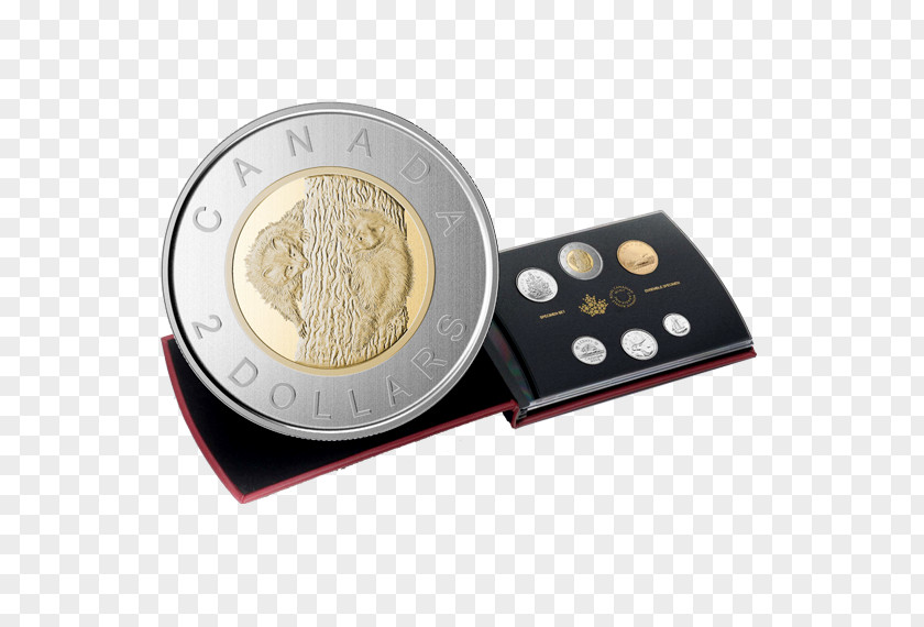 Raccoon Bandit Coin Set Canada Tundra Swan Royal Canadian Mint PNG
