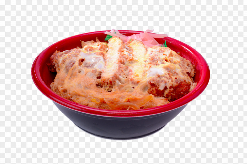 Rice Bowl Of Salt Baked Ham Katsudon Donburi PNG