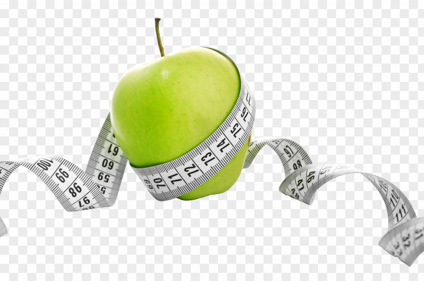 Apple And Tape Measure Weight Loss Health, Fitness Wellness Management Obesity PNG