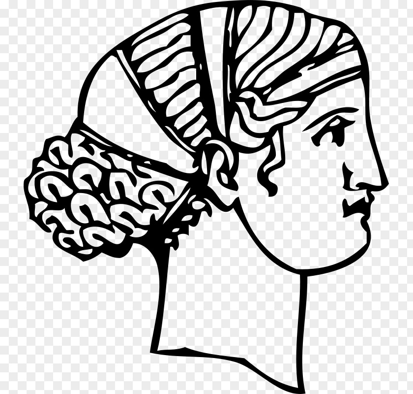 Greece Ancient Hairstyle Clip Art PNG