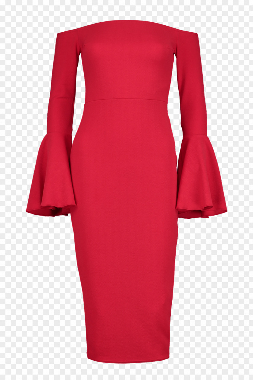 Dress Party Neckline Sleeve Fashion PNG