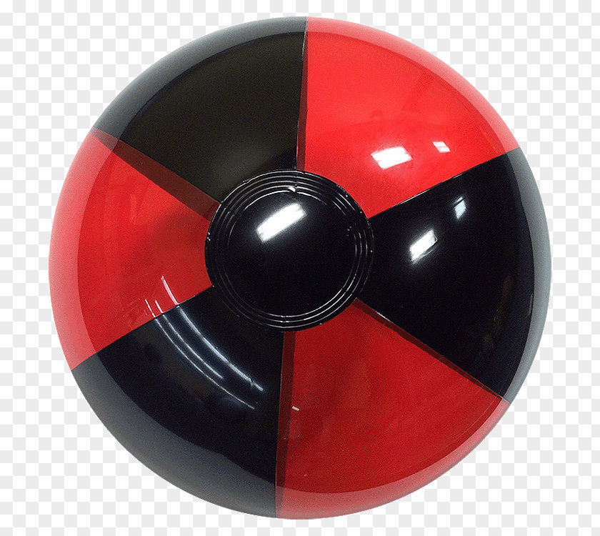 Giant Beach Ball 48 Inch Red Black PNG