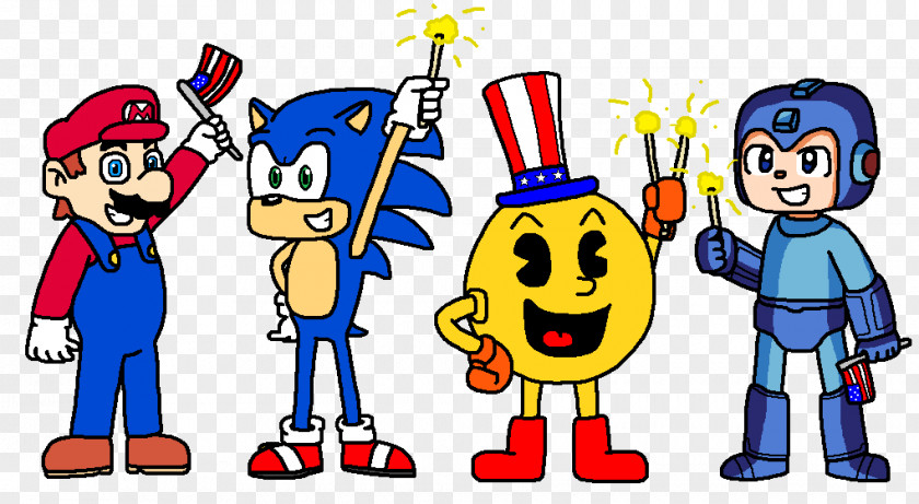 Mario And Sonic Kissing & At The Olympic Games Art Human Behavior Pac-Man Illustration PNG