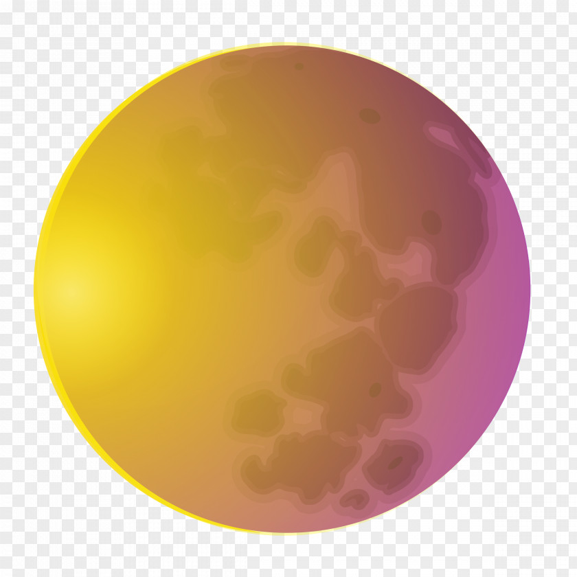 R Yellow Circle Magenta Sphere PNG