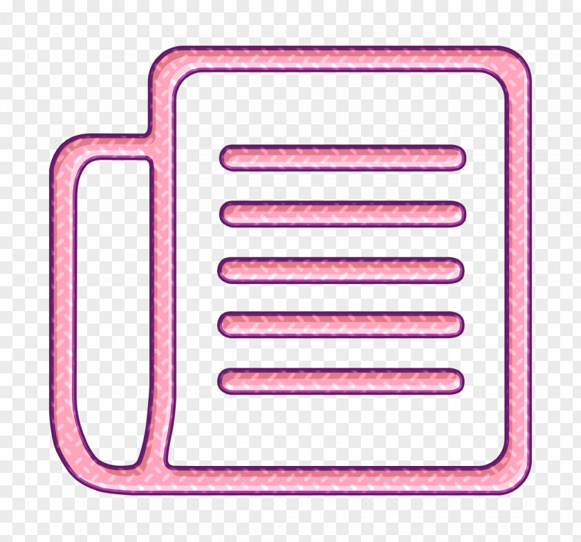 Rectangle Pink News Icon PNG