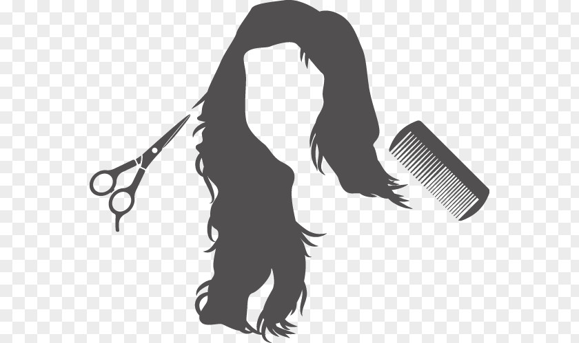 Vector Silhouette Salon Hair Beauty Bar Comb Hairstyle Parlour PNG