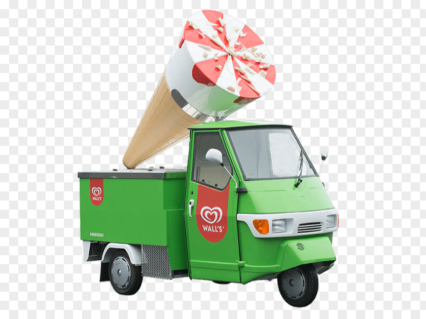 Ice Cream Van Motor Vehicle Piaggio Ape Car PNG