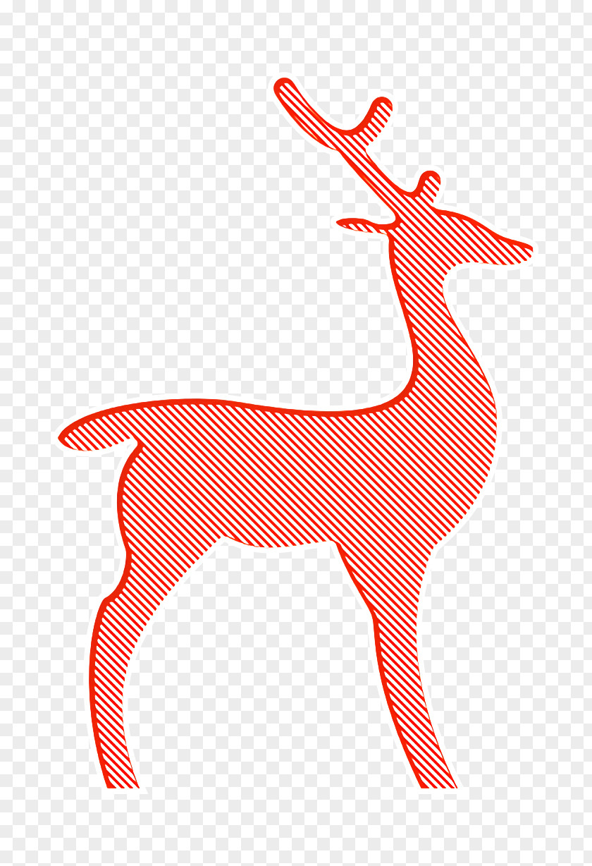 Animals Icon Hunt Deer Facing Right PNG
