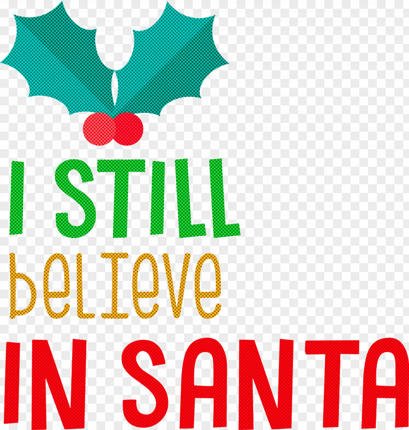 Believe In Santa Christmas PNG