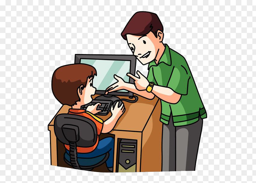 Children Learning Computer Laptop Clip Art PNG