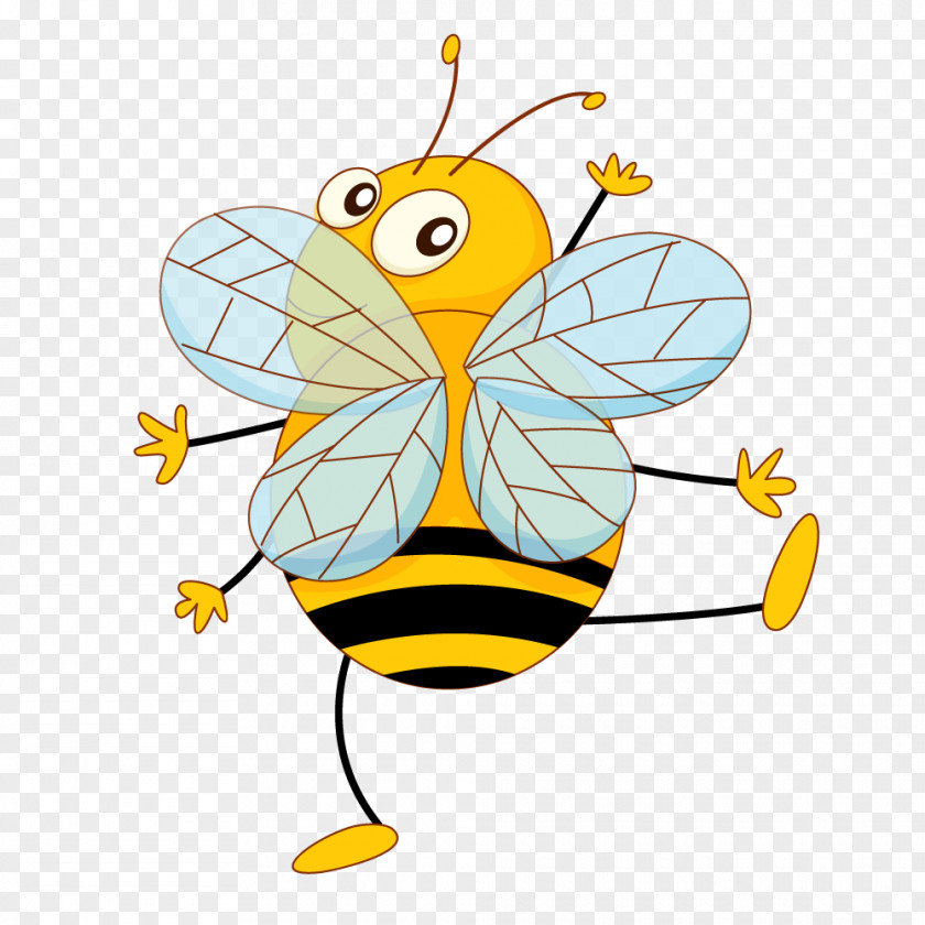 Cute Bee Vector Graphics Illustration Stock Photography Clip Art PNG