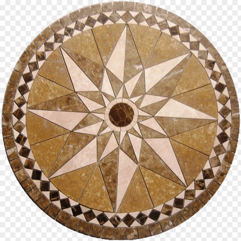 Floor Medallions Mosaic Tile Marble Ceramic PNG