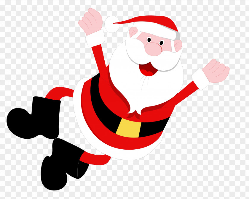Santa Claus Fly Royalty-free Christmas Clip Art PNG
