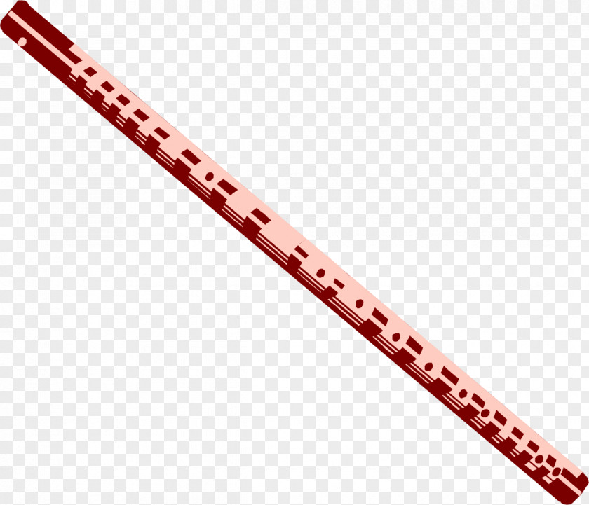 Vector Painted Flute Musical Instrument Dizi PNG