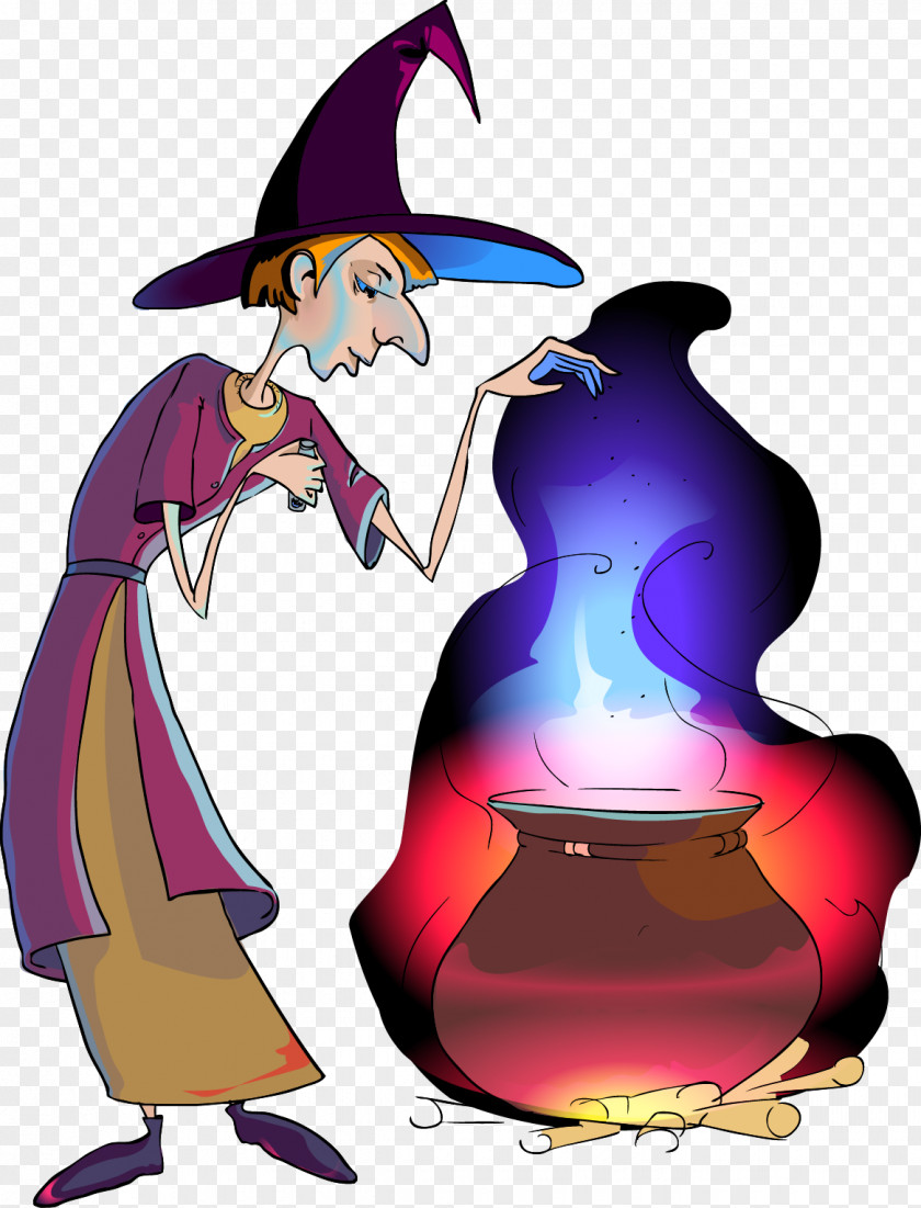Vector Witch Clip Art PNG