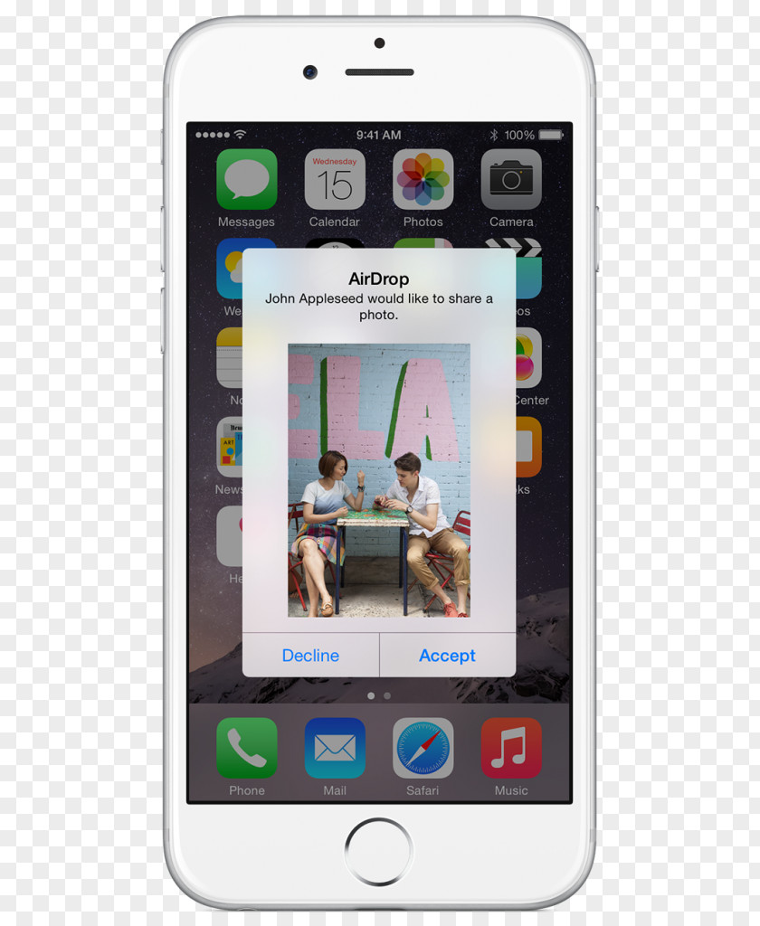 Apple IPhone 5s AirDrop User Interface PNG