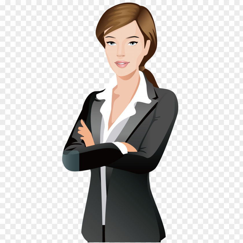 Business Woman Businessperson Cartoon Silhouette PNG