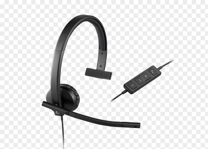 Headphones Logitech H570e H650e Usb Corded Doubleear Headset 981000574 PNG