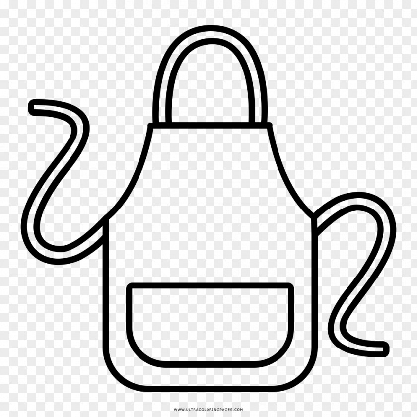 Kitchen Apron Drawing Coloring Book PNG