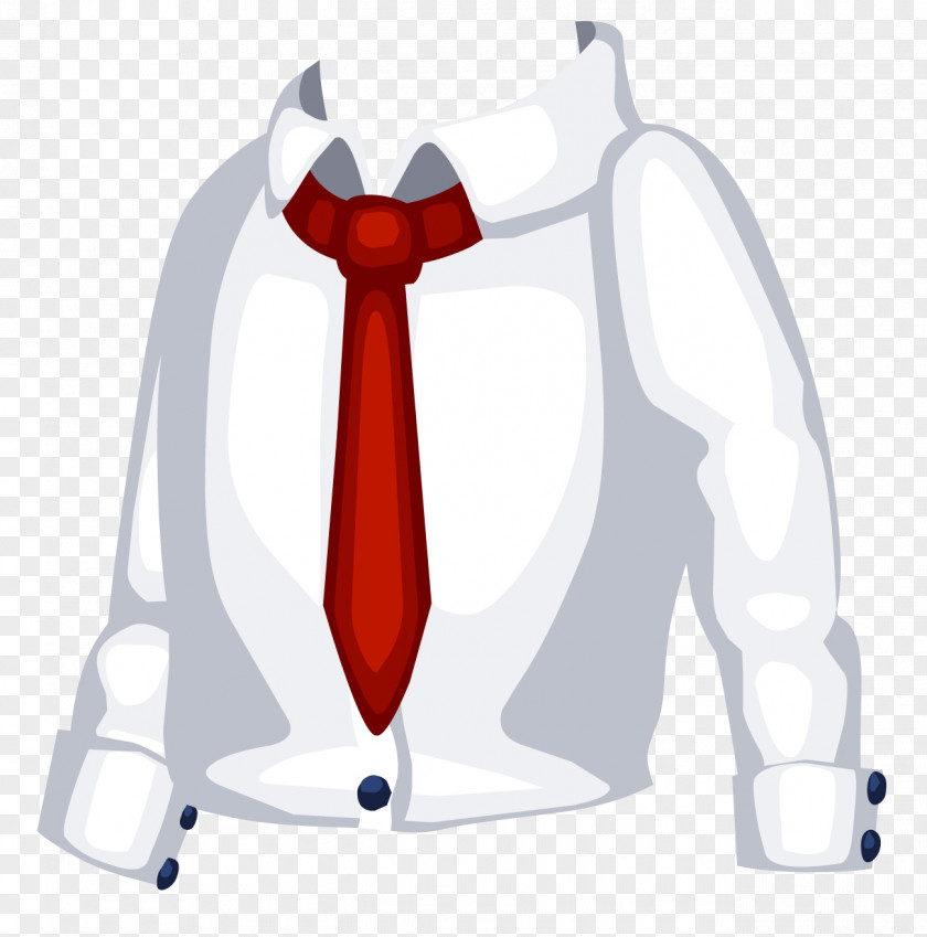 Necktie Shoulder Top Character Outerwear PNG