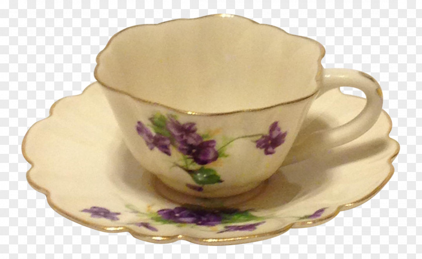 Plate Coffee Cup Saucer Demitasse Porcelain PNG