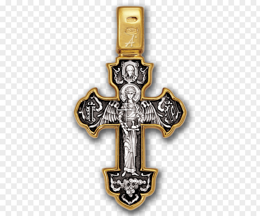 Angel Crucifixion Cross Guardian PNG