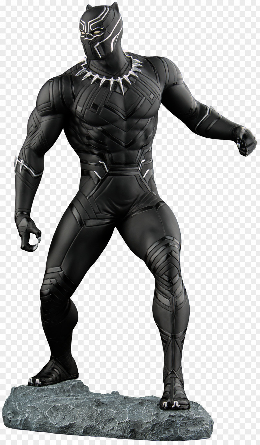 Black Panther Widow Statue Marvel Comics Sculpture PNG