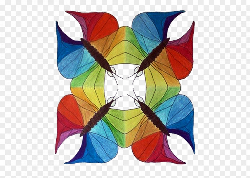 Butterfly Composition Color Wheel Munsell System Theory Painting PNG