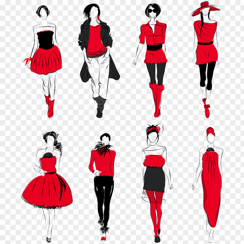 Character Models Fashion Design Model Illustration PNG