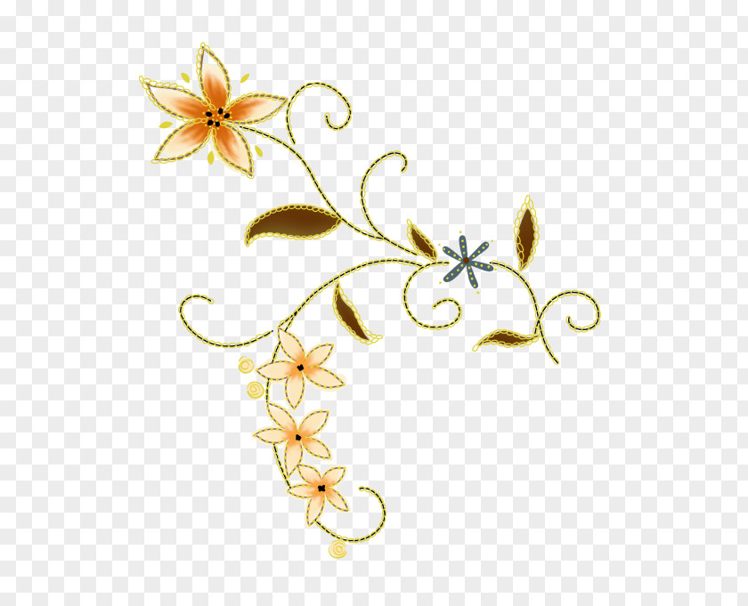 Classical Floral Decorative Pattern Motif Icon PNG