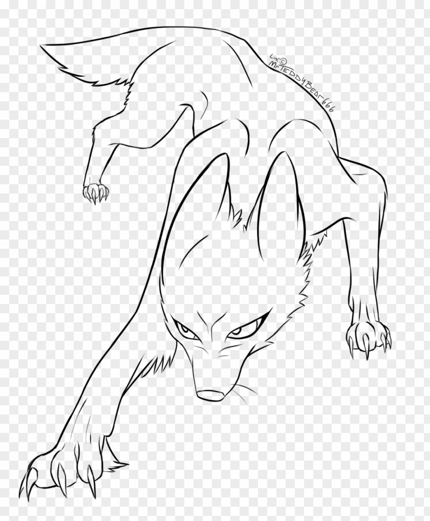 Dog Line Art Drawing Carnivora Pack PNG