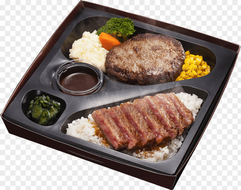 Meat Bento Sirloin Steak Roast Beef Hamburg PNG