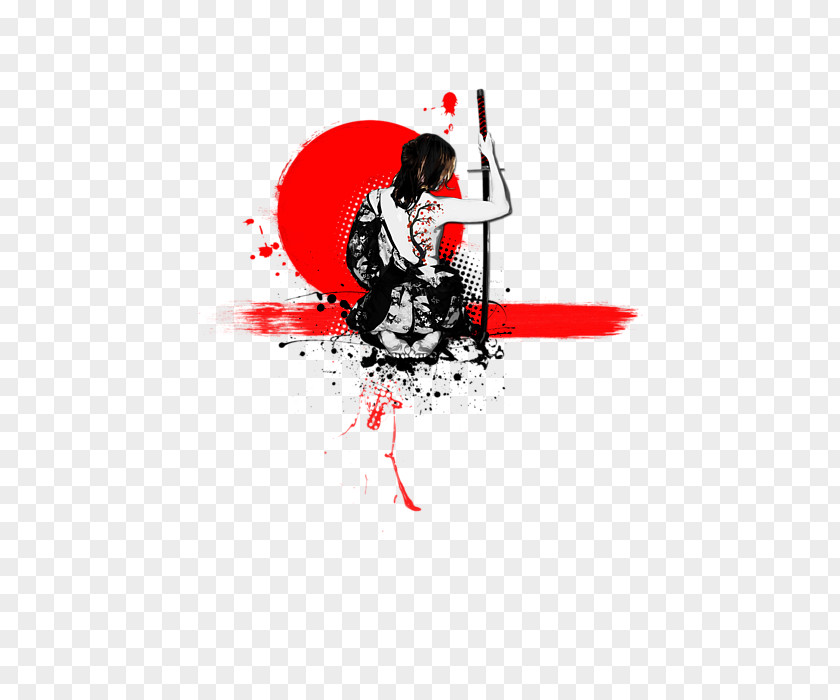 Samurai Onna-bugeisha Woman Bushido Katana PNG