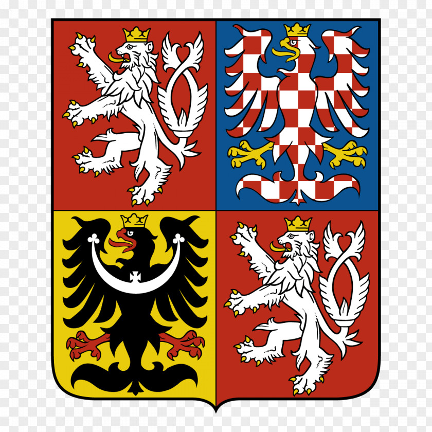 T-shirt Coat Of Arms The Czech Republic Bohemia Heraldry PNG