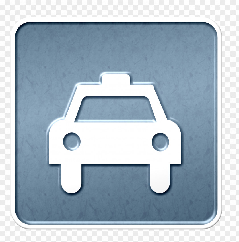 Taxi Blue Pattern Icon PNG
