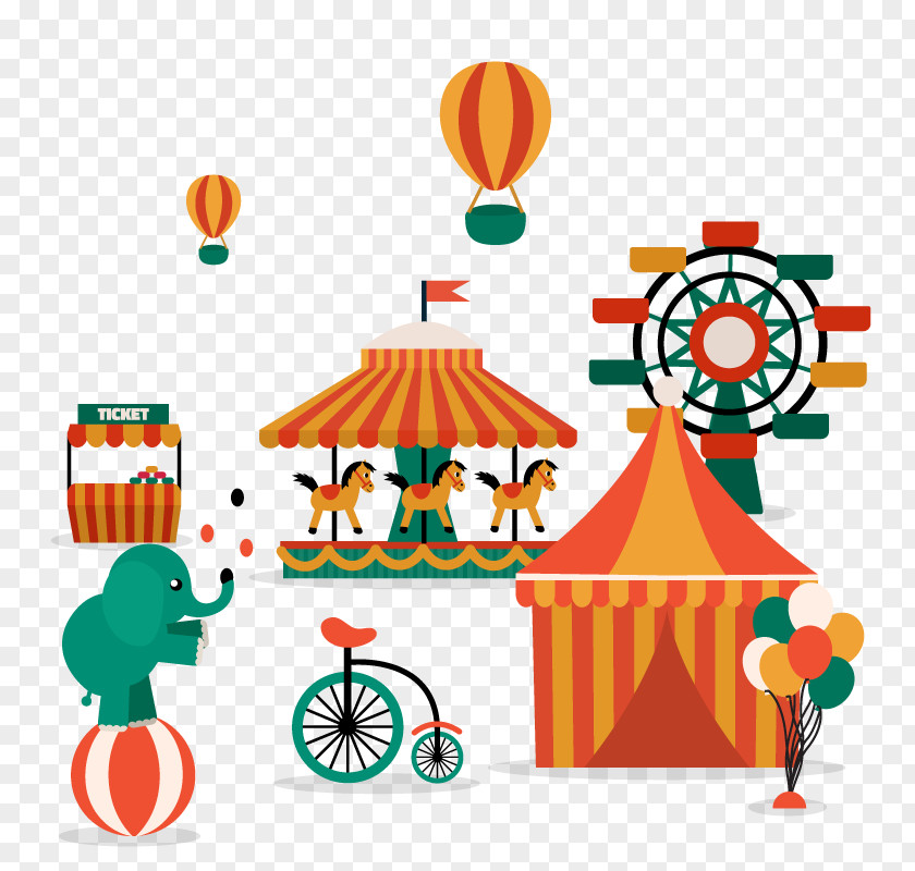 Vector Circus Illustration PNG