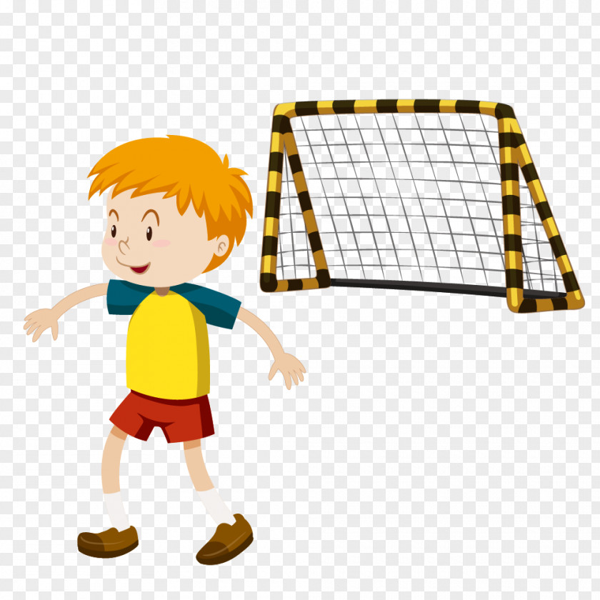 Animated Boy Vector Graphics Football Stock Photography Illustration Royalty-free PNG