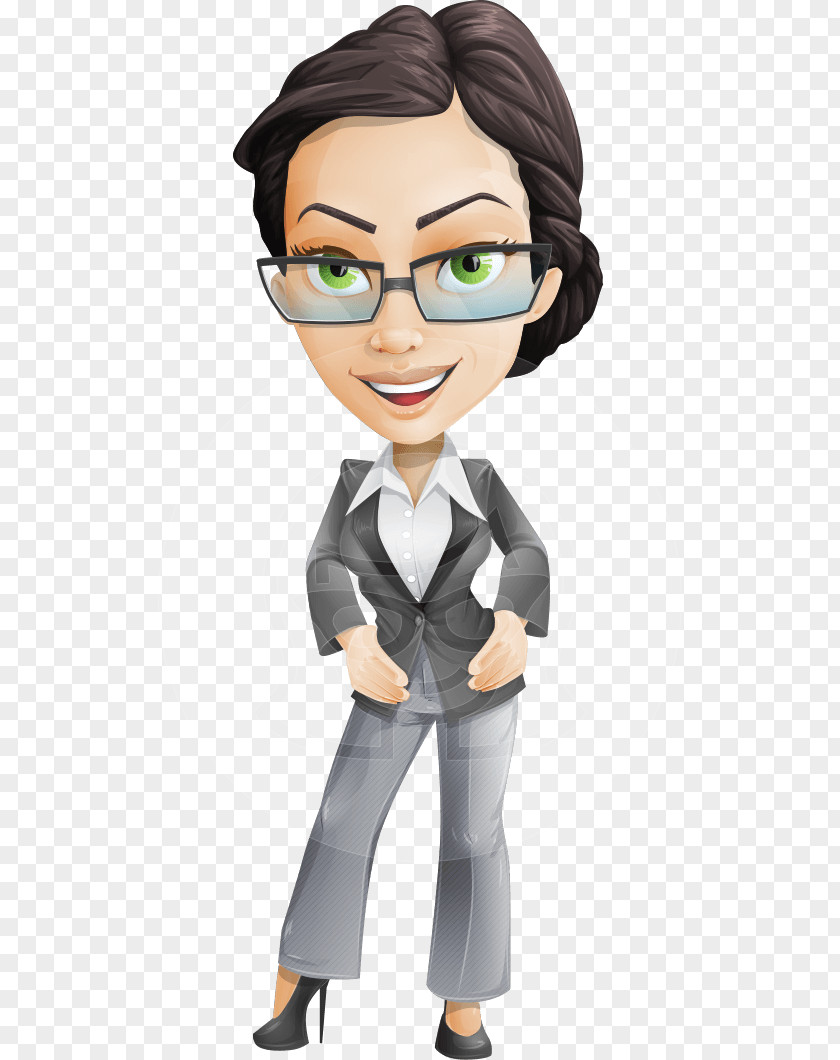Business Woman Cartoon Animation Female Character PNG