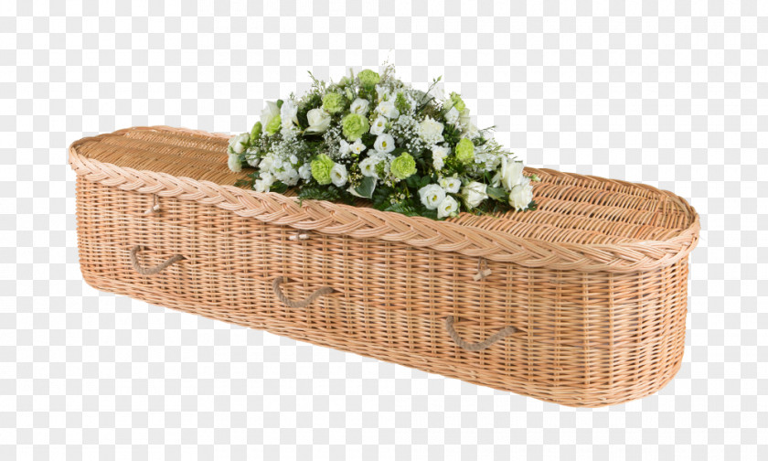 Coffin Wicker Basket Weaving Box PNG