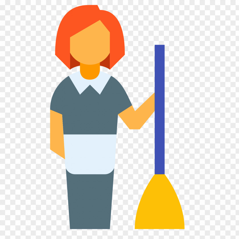 Dust Sweeping Housekeeper Housekeeping Cleaning Broom PNG