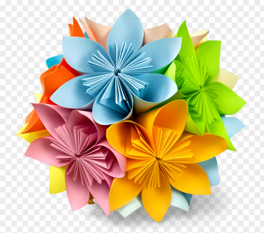 Flower Origami Paper Craft Photography PNG