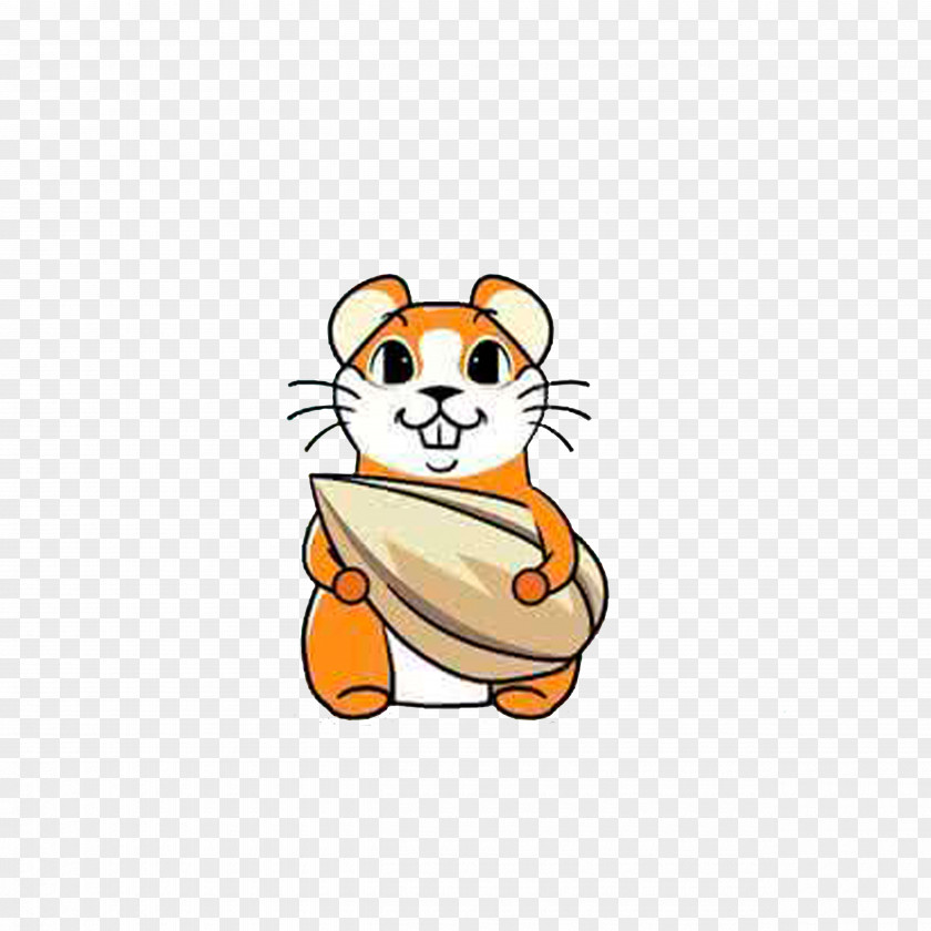Holding The Melon Of Mouse Dog Hamster Cartoon Illustration PNG
