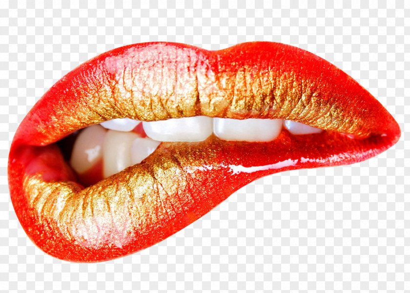 Vector Creative Hand-painted Lips,Sexy Lips Lip Mouth Kiss Color PNG